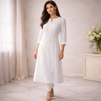 Model Shoot CHIKANKARI MODAL DHOTI KURTA SET